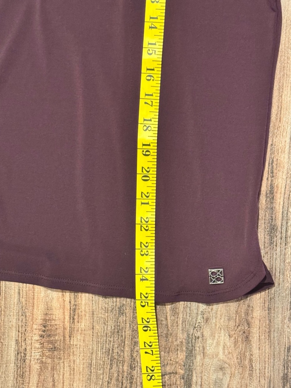 NWT Calvin Klein Long-Sleeve Scoop Neck Top in Merlot - Picture 7 of 11